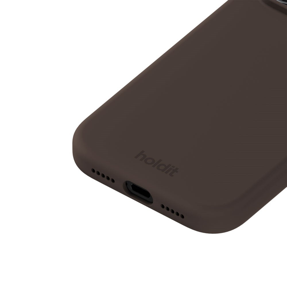 iPhone 18 Pro Max / 17 Pro Max Holdit Soft Touch Silikon Skal - Chocolate