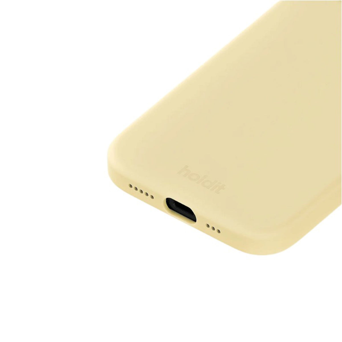 iPhone 15 Holdit Soft Touch Silikon Skal - Butter Yellow