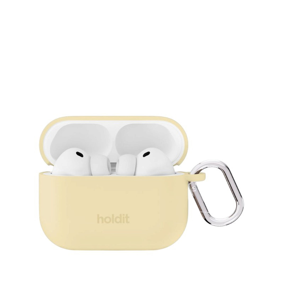 Apple AirPods Pro (3. Gen.) Holdit Silicone Case m. Karabinhake - Butter Yellow