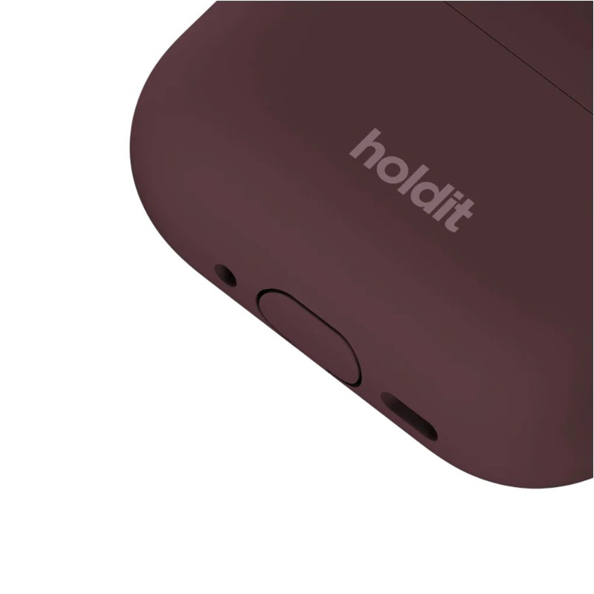 Apple AirPods Pro (3. Gen.) Holdit Silicone Case m. Karabinhake - Bordeaux