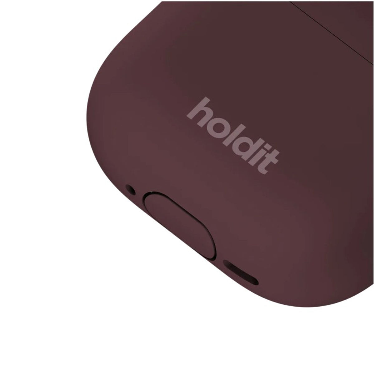 Apple AirPods (5. & 4. Gen.) Holdit Silicone Case m. Karabinhake - Bordeaux