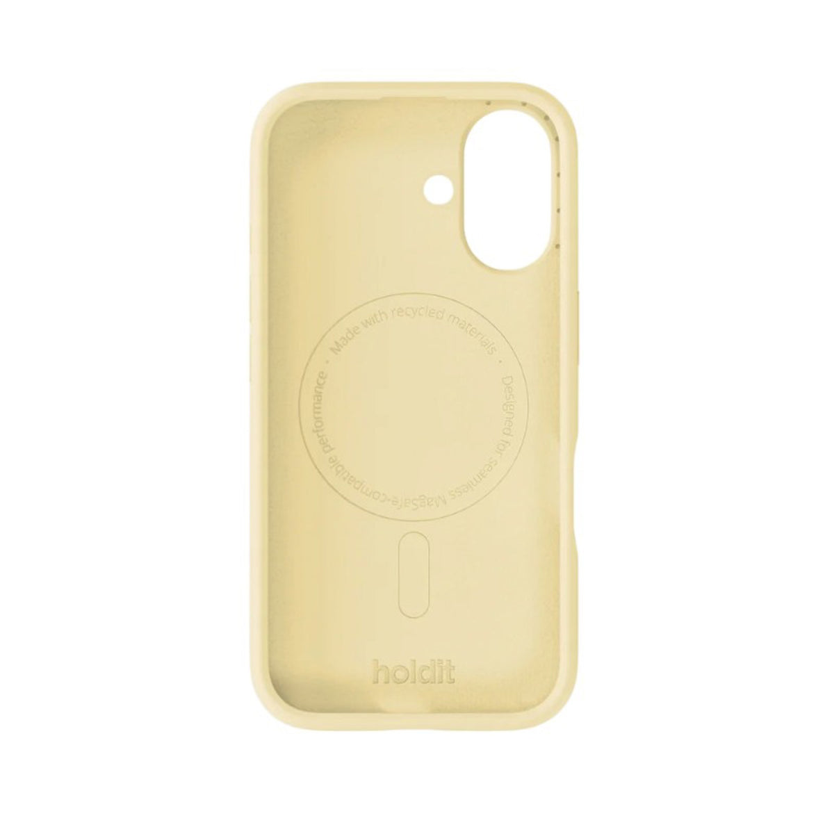 iPhone 16 Holdit Soft Touch MagSafe Silikon Skal - Butter Yellow