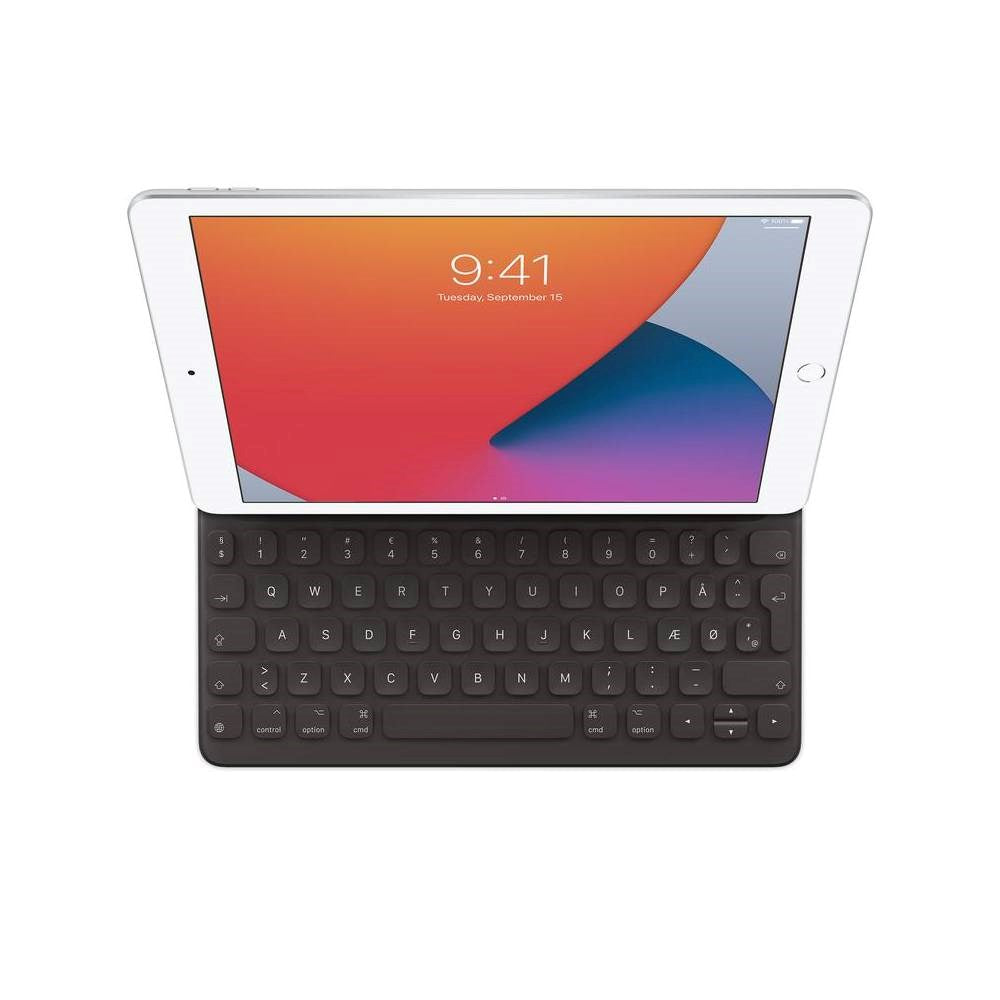 iPad 10.2" (2021/2020/2019) / Air (2019) / Pro 10.5" Apple Fodral med Tangentbord - Danskt Tangentbord - Svart