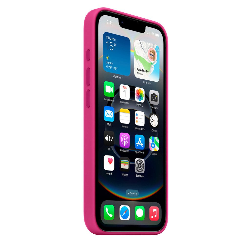 Original Apple iPhone 16e Skal Silikon - Fuchsia (MD3W4ZM/A)