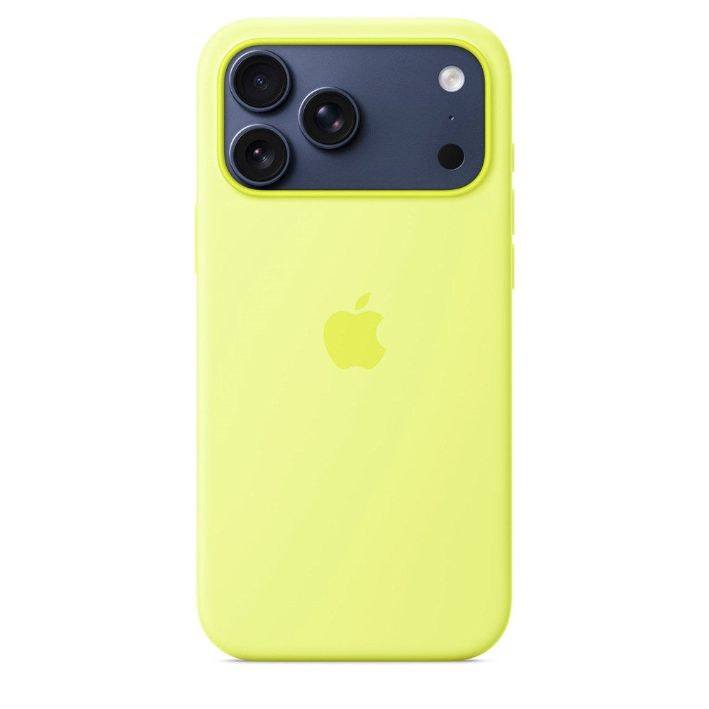 Original Apple iPhone 17 Pro Max Silicone Case - MagSafe Kompatibel - Neon Yellow (MGFM4ZM/A)