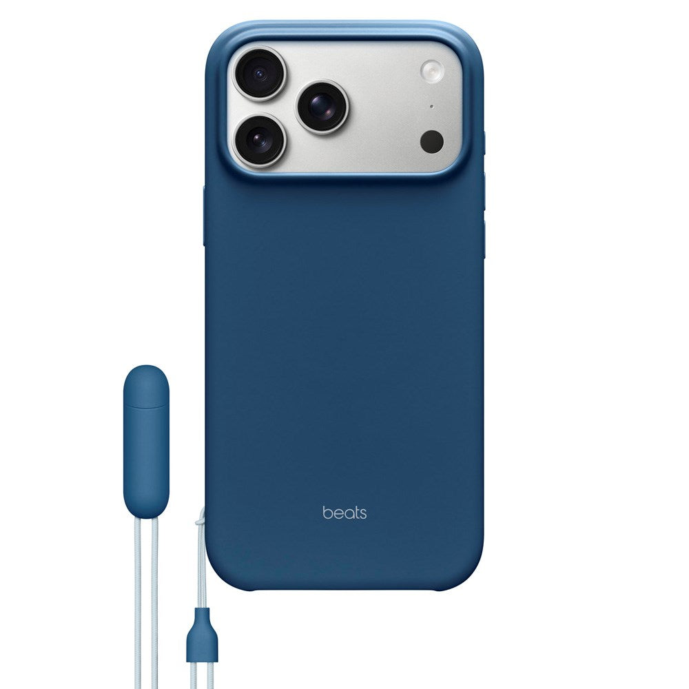 Original Apple Beats iPhone 17 Pro Max Skal m. Rem - MagSafe Kompatibel - Bedrock Blue