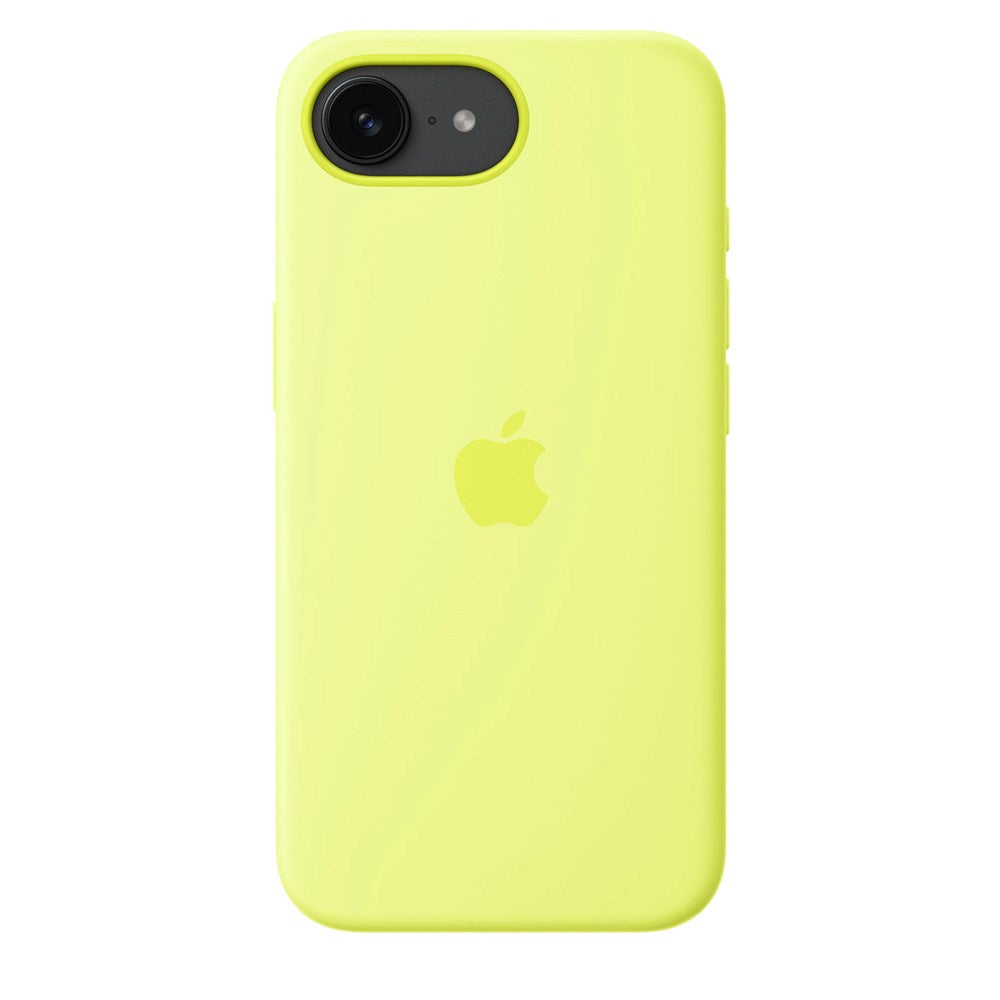 Original Apple iPhone 16e Silikon Skal - Neon Yellow (MGYW4ZM/A)