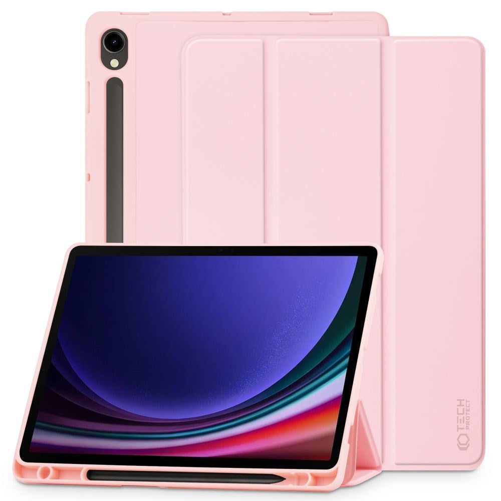 Samsung Galaxy Tab S10 FE / S9 FE Tech-Protect SC Fodral med Stylus Pen Hållare - Rosa