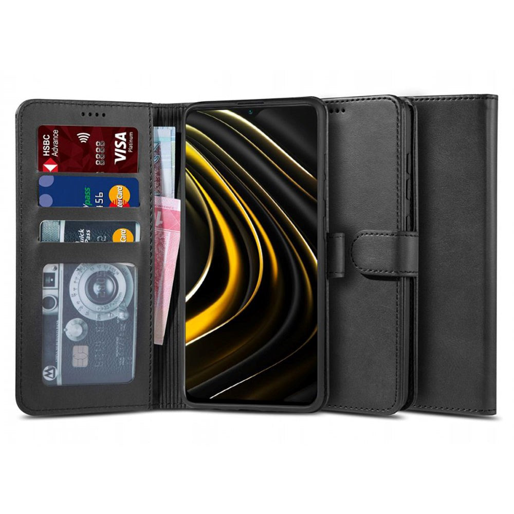 Xiaomi Poco M3 Tech-Protect Wallet 2 - Svart