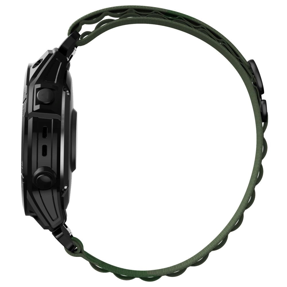 Universal Garmin 26mm QuickFit Tech-Protect Nylon Pro Klockarmband - Grön
