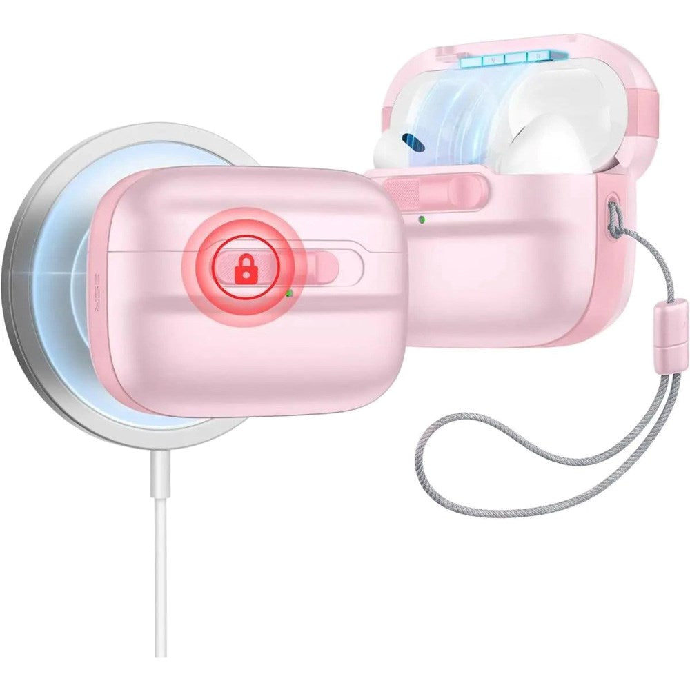 ESR AirPods Pro (1. & 2. Gen.) HaloLock Pulse Fodral - MagSafe Kompatibel - Rosa