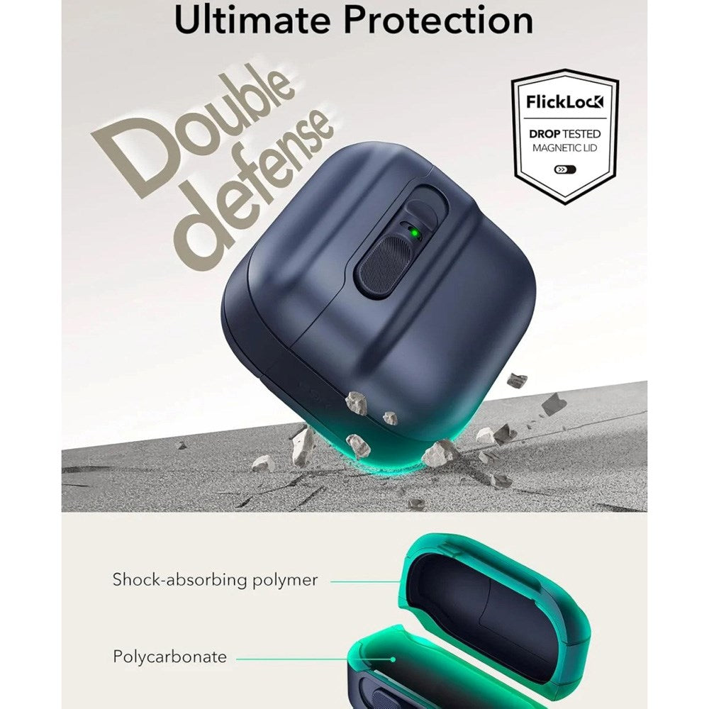 ESR AirPods (4. Gen.) HaloLock Pulse Fodral - MagSafe Kompatibel - Blå