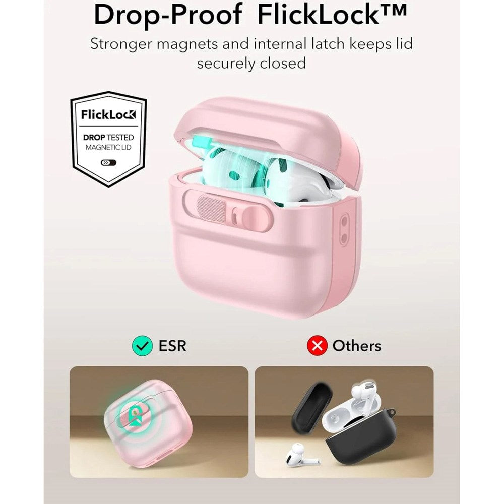 ESR AirPods (4. Gen.) HaloLock Pulse Fodral - MagSafe Kompatibel - Rosa