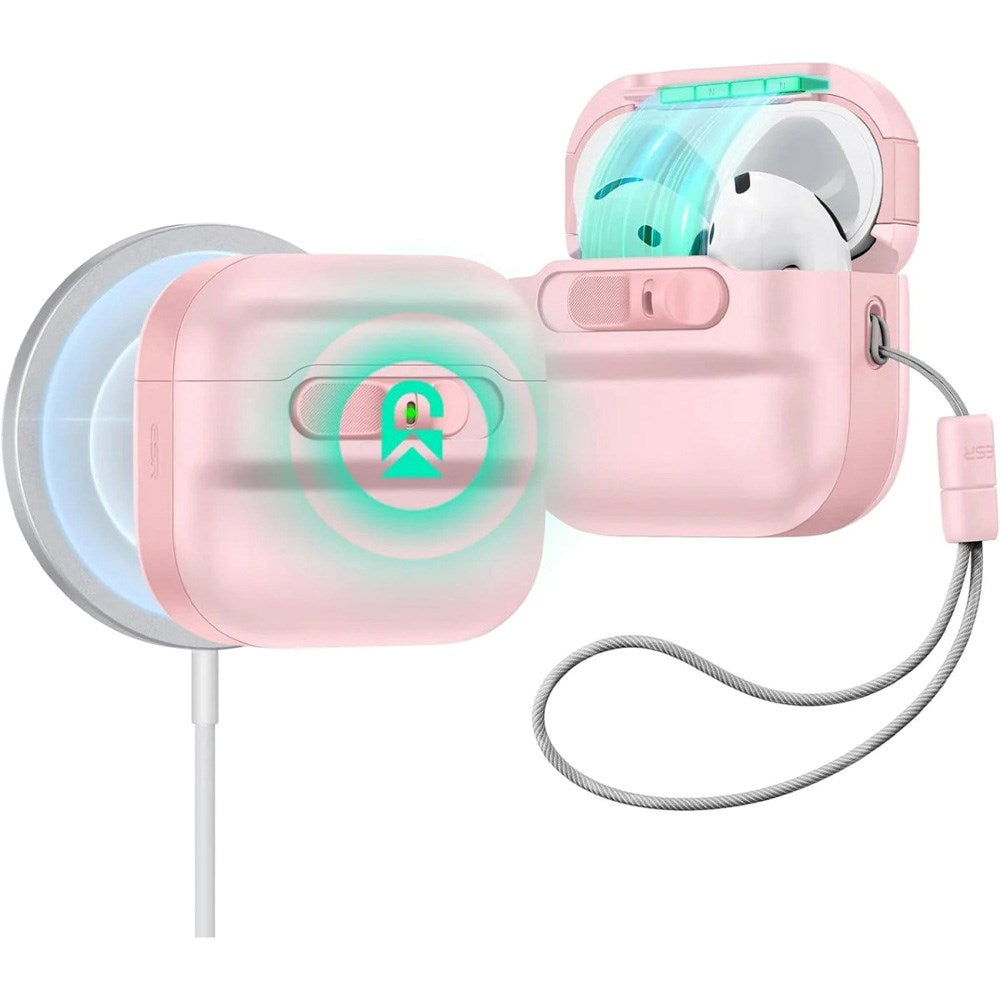 ESR AirPods (4. Gen.) HaloLock Pulse Fodral - MagSafe Kompatibel - Rosa