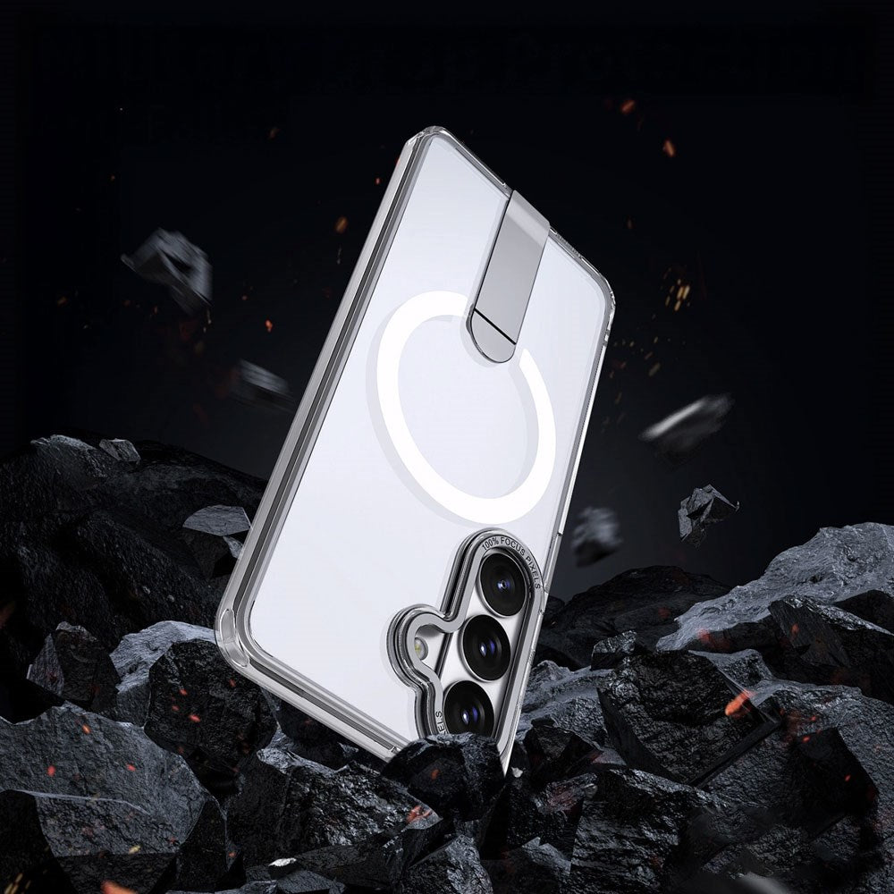 Samsung Galaxy S26 Hurtel Hybrid Armor X Skal m. Kickstand – MagSafe Kompatibel – Genomskinlig