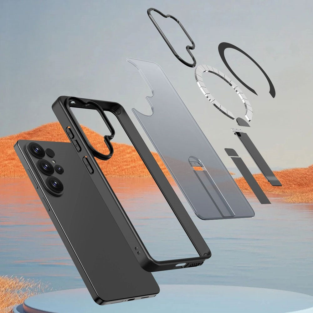 Samsung Galaxy S26 Ultra Hurtel Hybrid Armor X Skal m. Kickstand – MagSafe Kompatibel – Svart