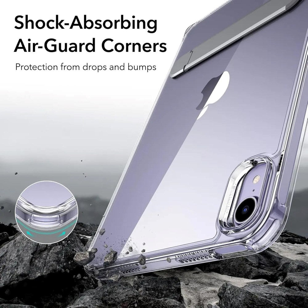 iPad Mini (2024 / 2021) ESR Hybrid Skal med Kickstand - Genomskinlig / Grå