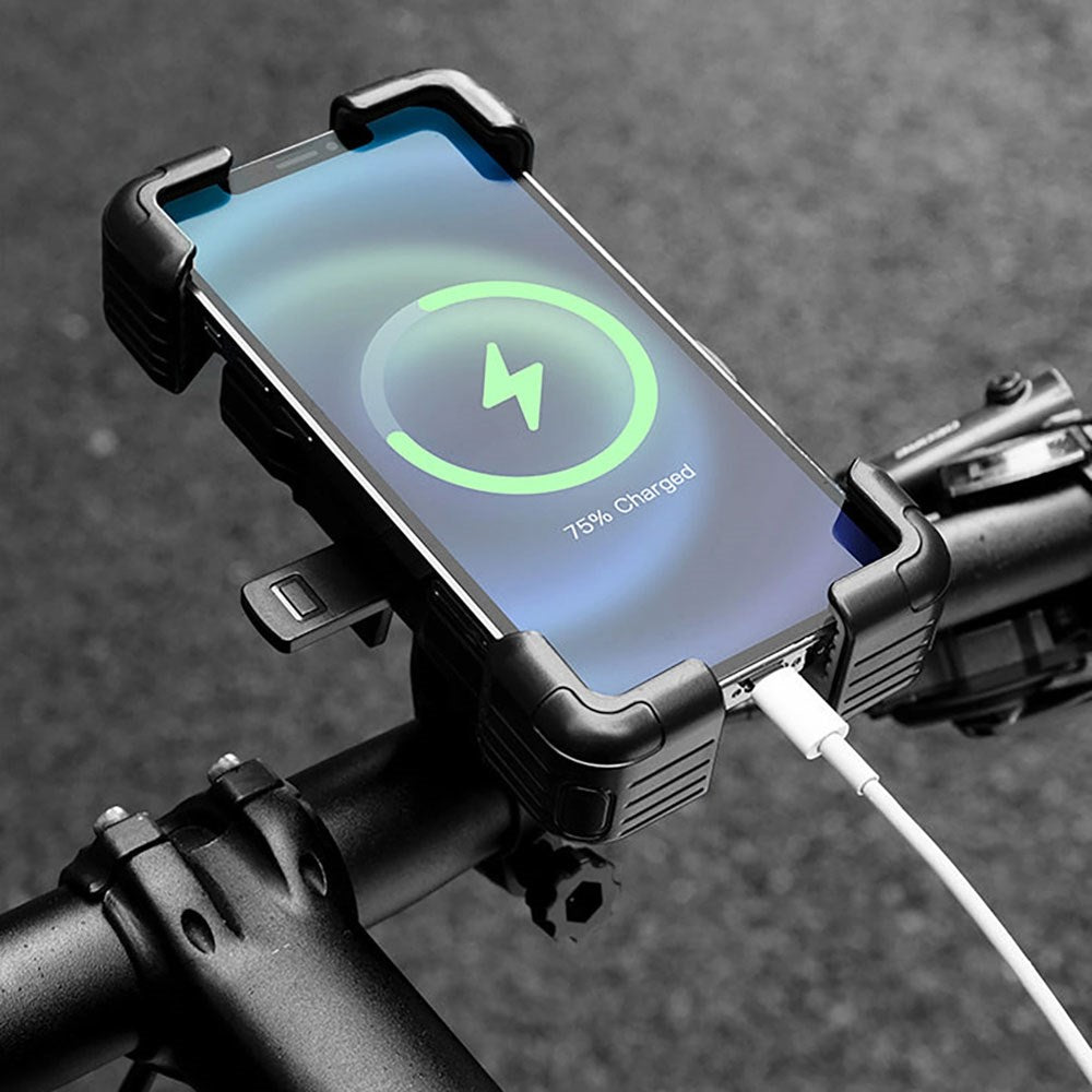 Rockbros Styreklämma Mobilhållare för Cykel - Svart