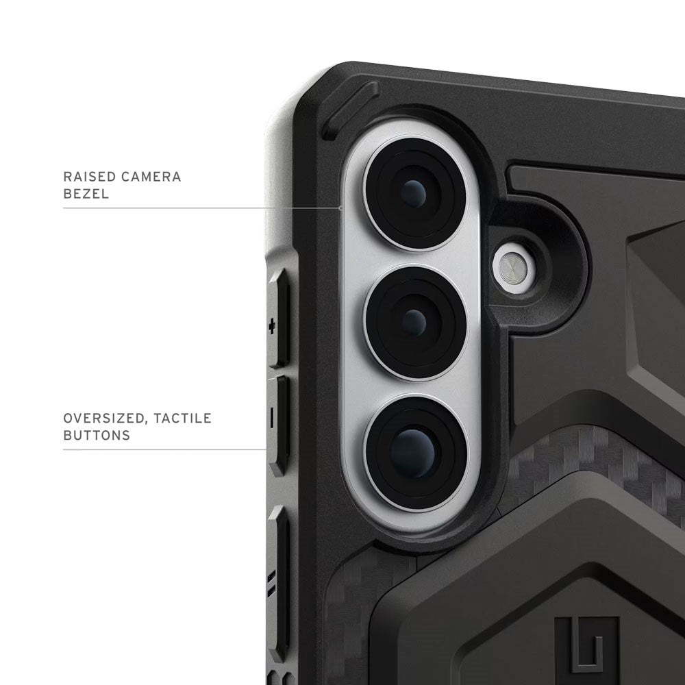 Samsung Galaxy S26+ (Plus) UAG Monarch Pro Carbon Hybrid Skal – MagSafe Kompatibel – Svart