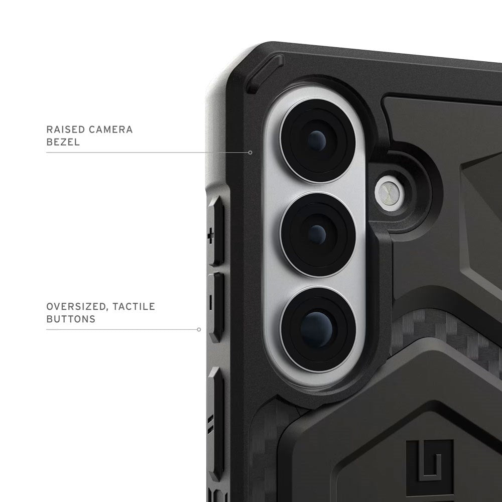 Samsung Galaxy S26 UAG Monarch Pro Carbon Hybrid Skal – MagSafe Kompatibel – Svart