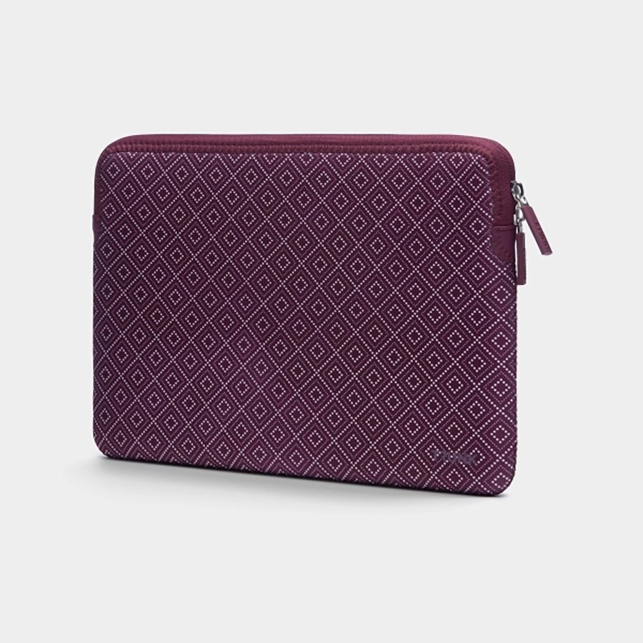Trunk Neopren Sleeve til Bærbar PC 13" (30.5 x 22 x 2 cm) - Wine Red Rhombe