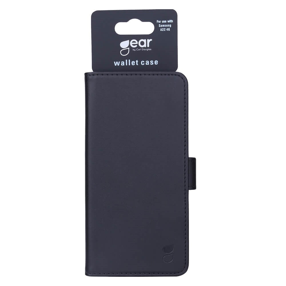 Samsung Galaxy A22 (4G) GEAR Wallet läder - Svart