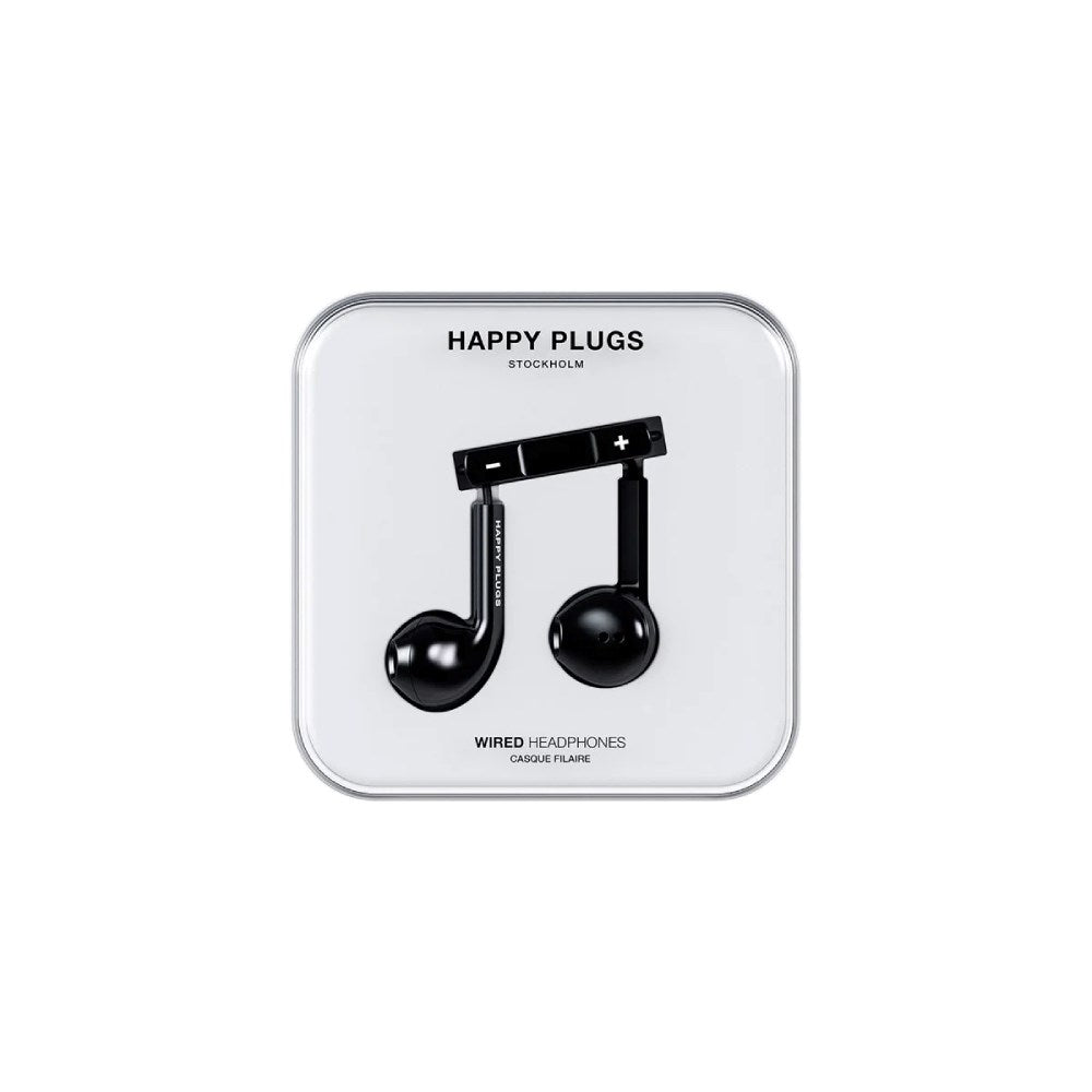 Happy Plugs Hörlurar med USB-C - In-Ear - Svart