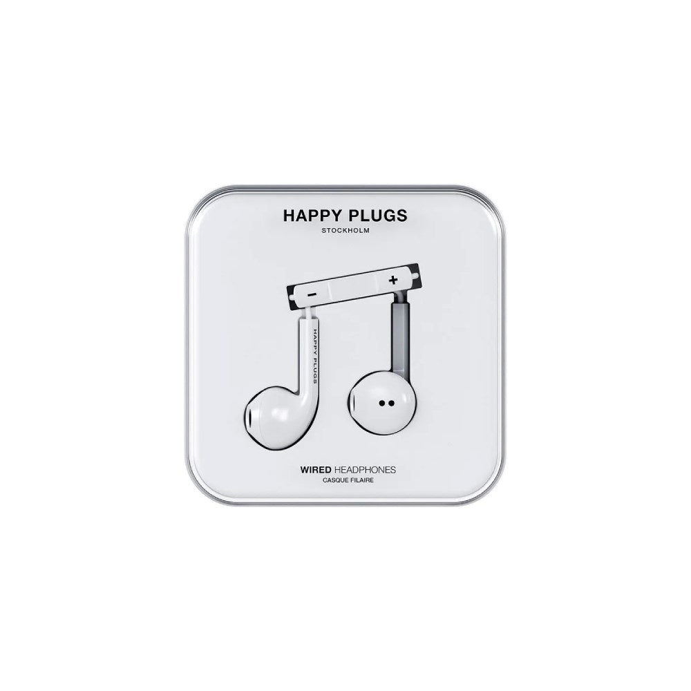 Happy Plugs Hörlurar med USB-C - In-Ear - Vit