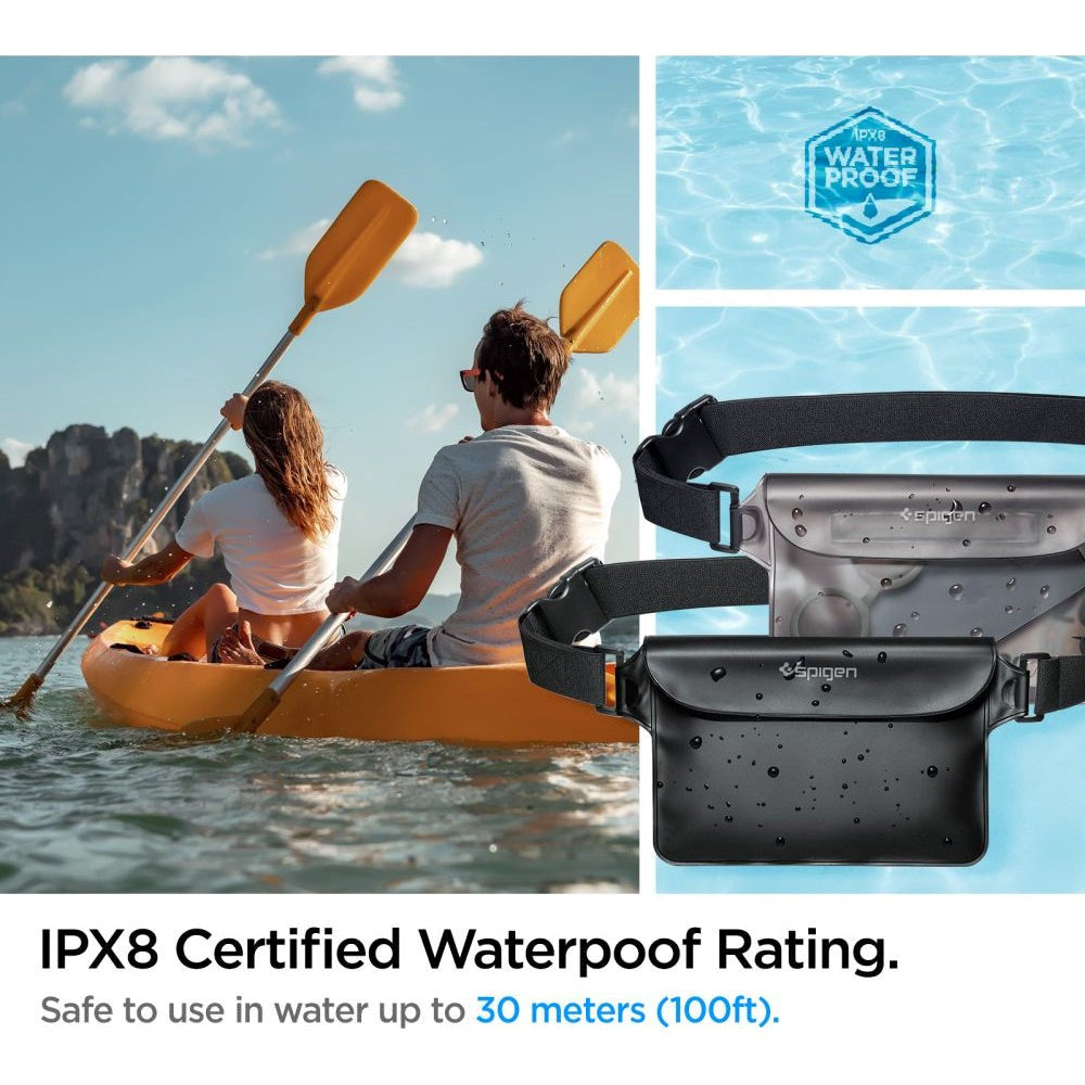 Spigen A620 Aqua Shield Vattentät midjeväska - 2 pack - Svart
