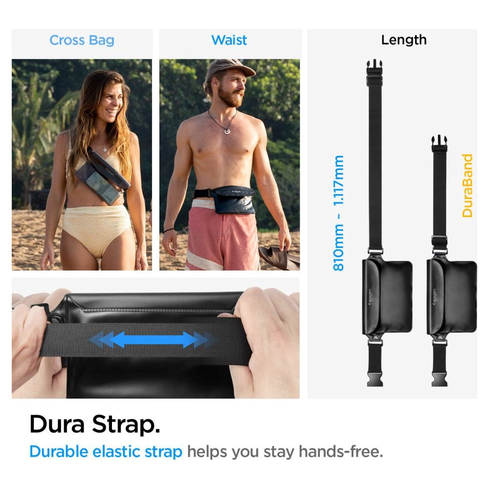 Spigen A620 Aqua Shield Vattentät midjeväska - 2 pack - Svart