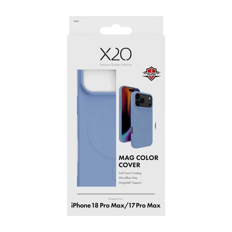iPhone 18 Pro Max / 17 Pro Max X2O Mag Color Skal - MagSafe Kompatibel - Blå