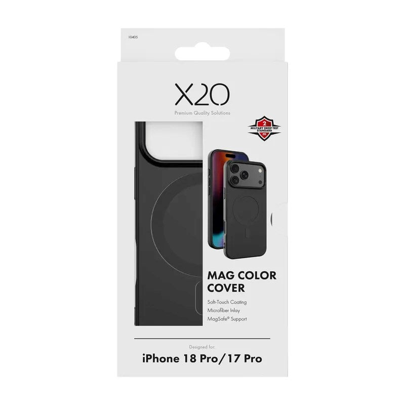 iPhone 18 Pro / 17 Pro X2O Mag Color Skal - MagSafe Kompatibel - Svart