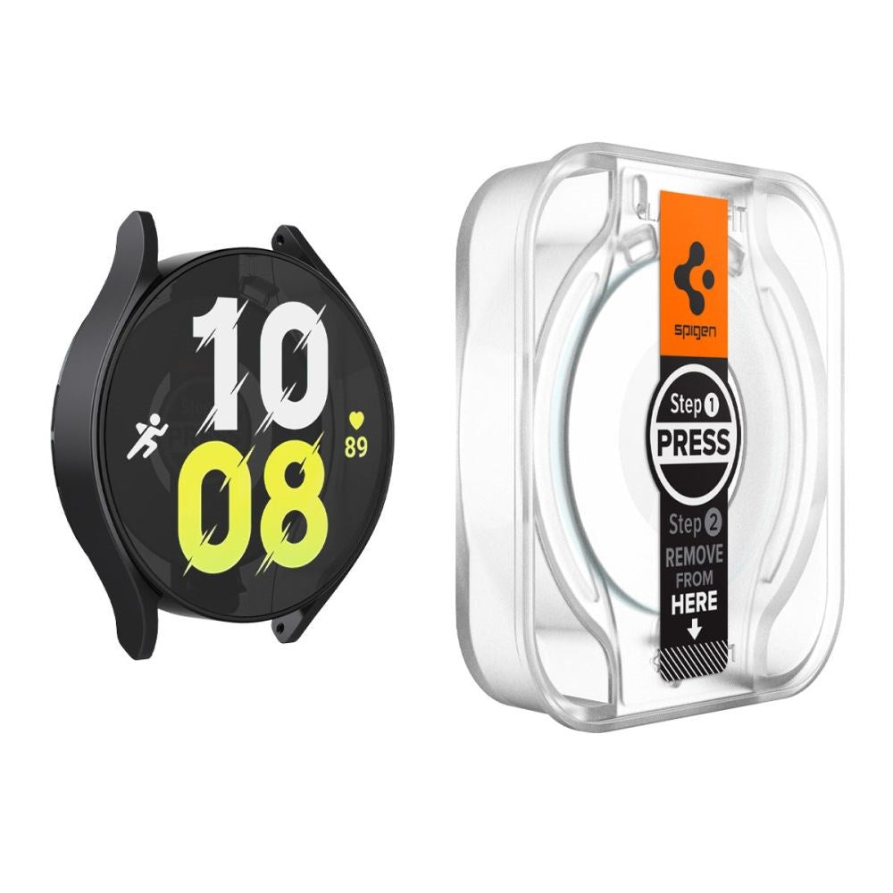Spigen Samsung Galaxy Watch 6 (44mm) EZ Fit GLAS.tR Skärmskydd - 2-Pack - Transparent