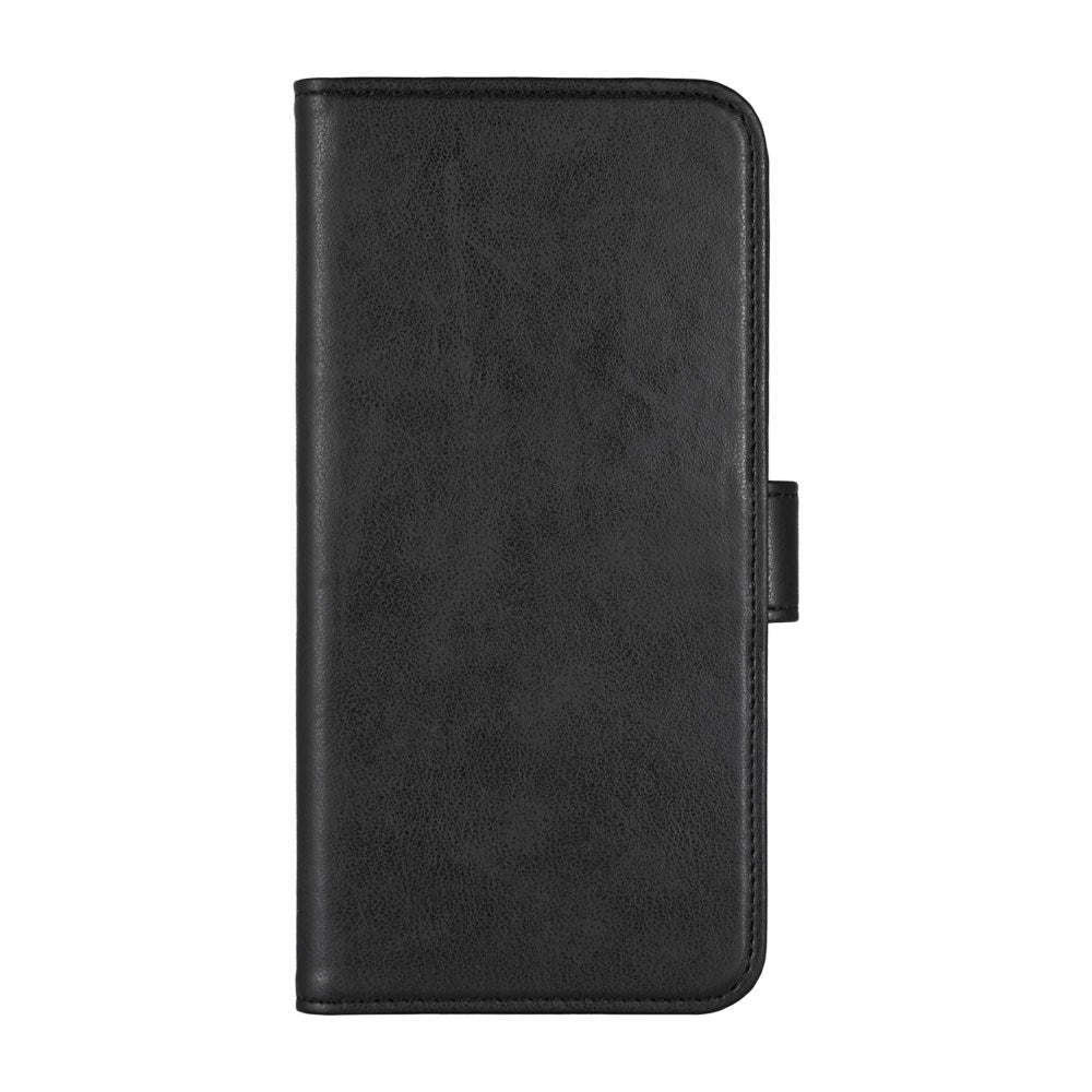 iPhone 16 Pro Max Essentials Konstläder Fodral m. Korthållare & Ställfunktion - Svart