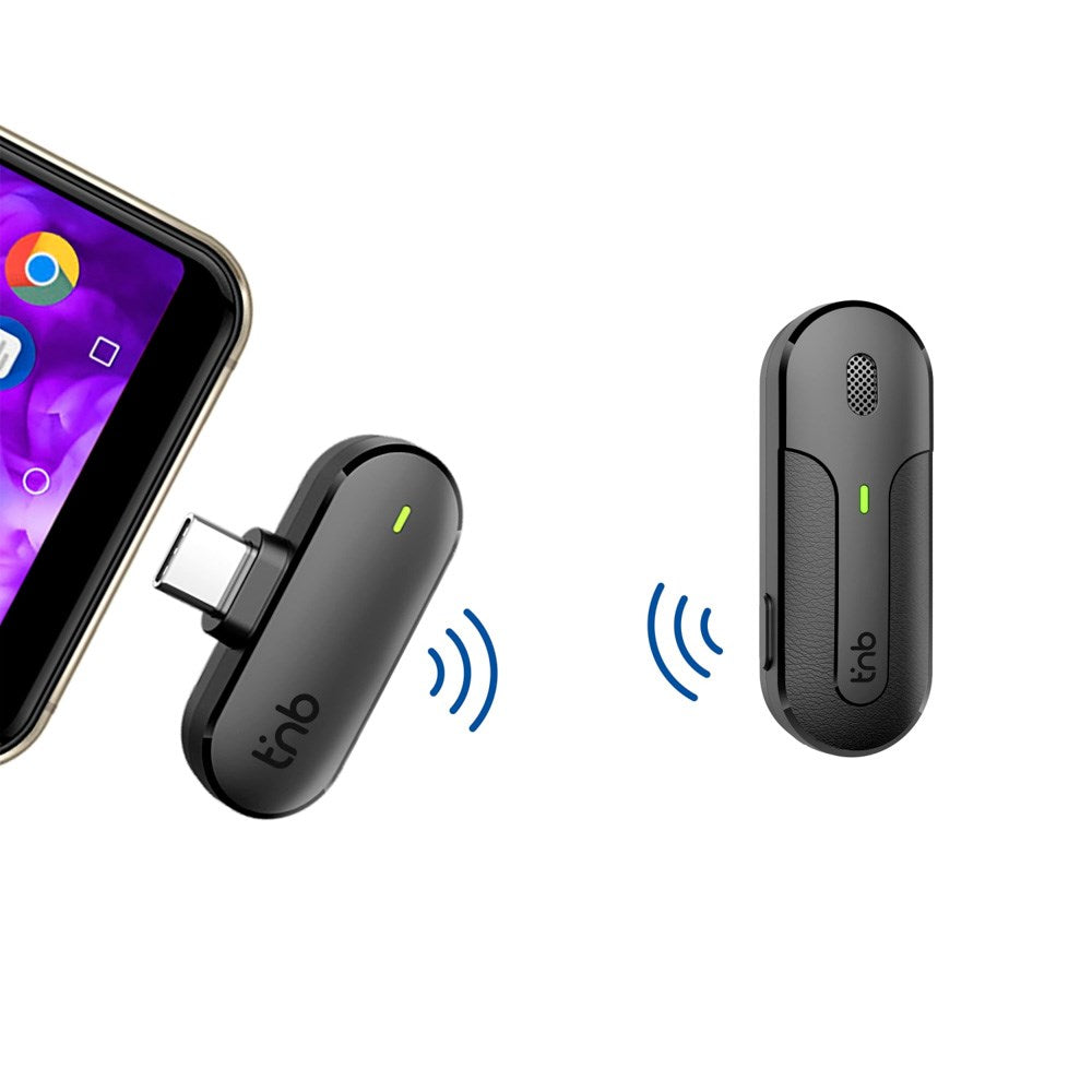 T'NB INFLUENCE PRO - Trådlös Mikrofon m. Laddetui - USB-C - Svart