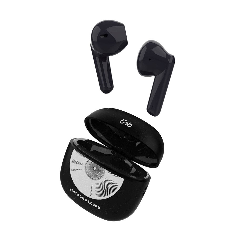 T'NB ORIGIN Trådlösa In-Ear Hörlurar med Laddfodral - Vinyl Design
