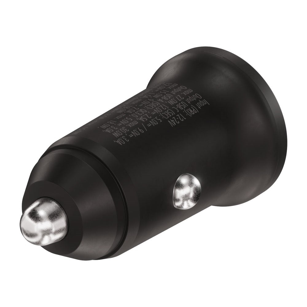 X2O 30W Dubbel Billaddare USB-A & USB-C - Svart