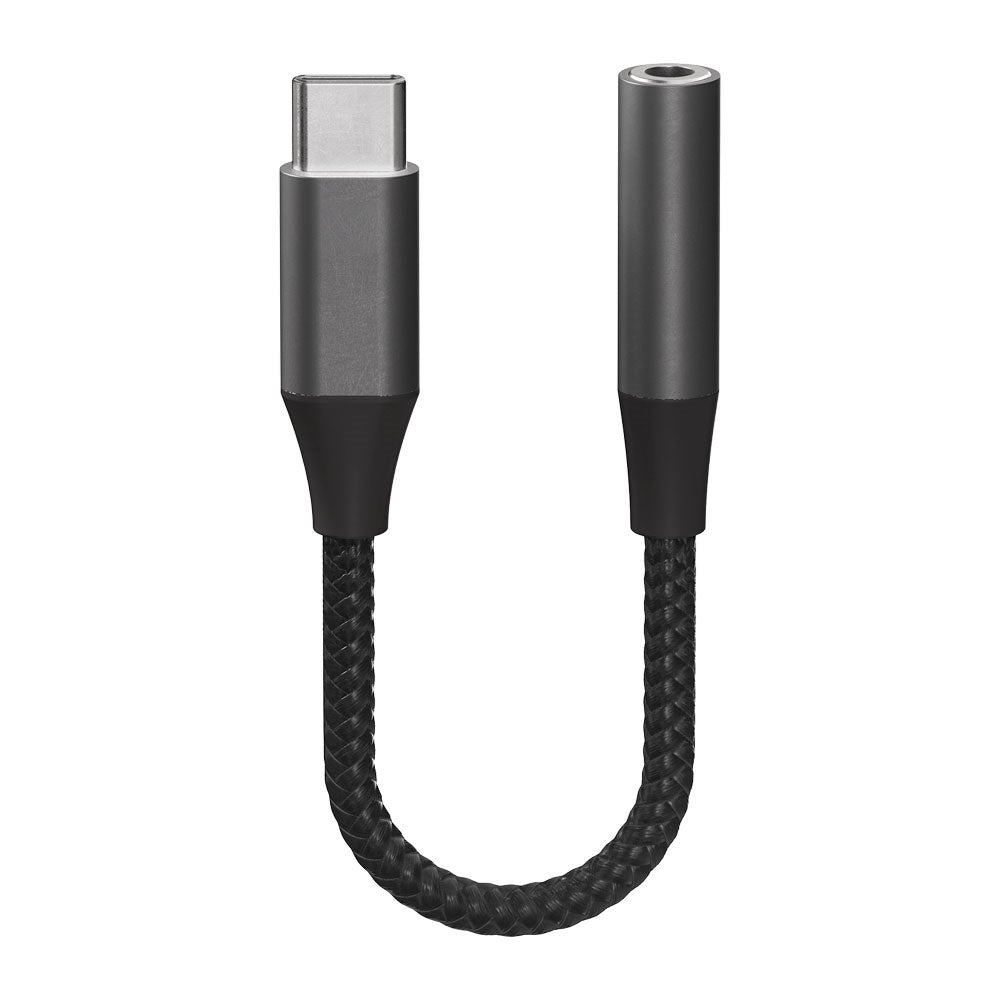 X2O Longlife USB-C till 3.5mm AUX Ljud Adapter - 0.1m - Svart