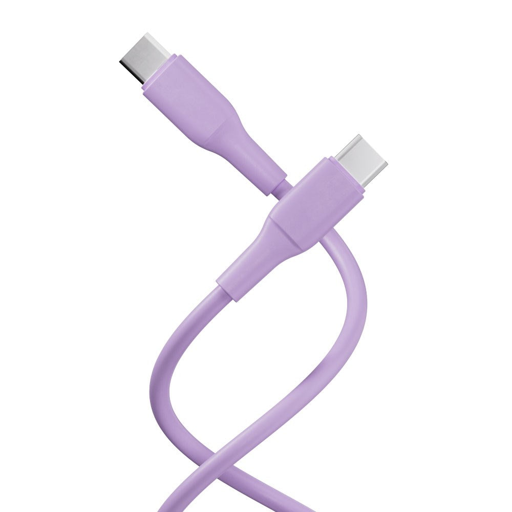 X2O Superflex 60W USB-C till USB-C Kabel - 1.5m - Lila
