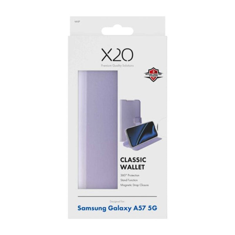 Samsung Galaxy A57 X2O Classic Wallet Fodral - Lila