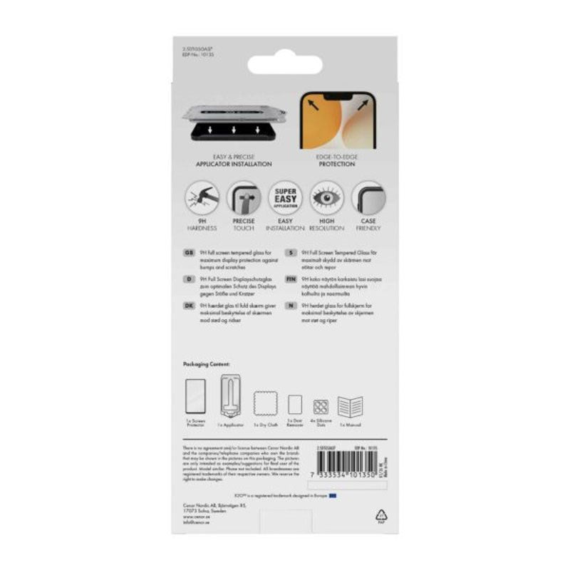Samsung Galaxy A37 X2O 9H Full Fit Härdat Skärmskyddsglas - Genomskinlig