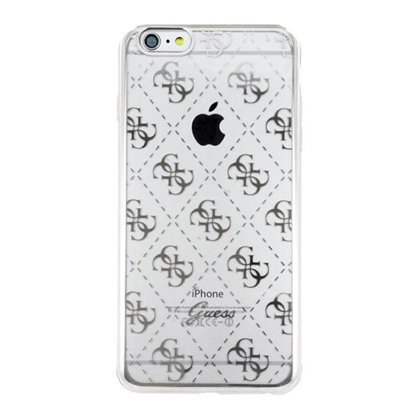 iPhone 6/6s Signature Heard - Transparent Skal TPU - Silver