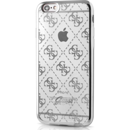 iPhone 6/6s Signature Heard - Transparent Skal TPU - Silver