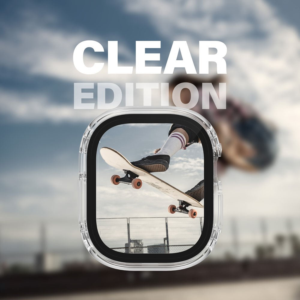 PanzerGlass Apple Watch Ultra 3/2/1 (49mm) Snappie Full Body Fodral med Inbyggt Skärmskydd - Genomskinlig