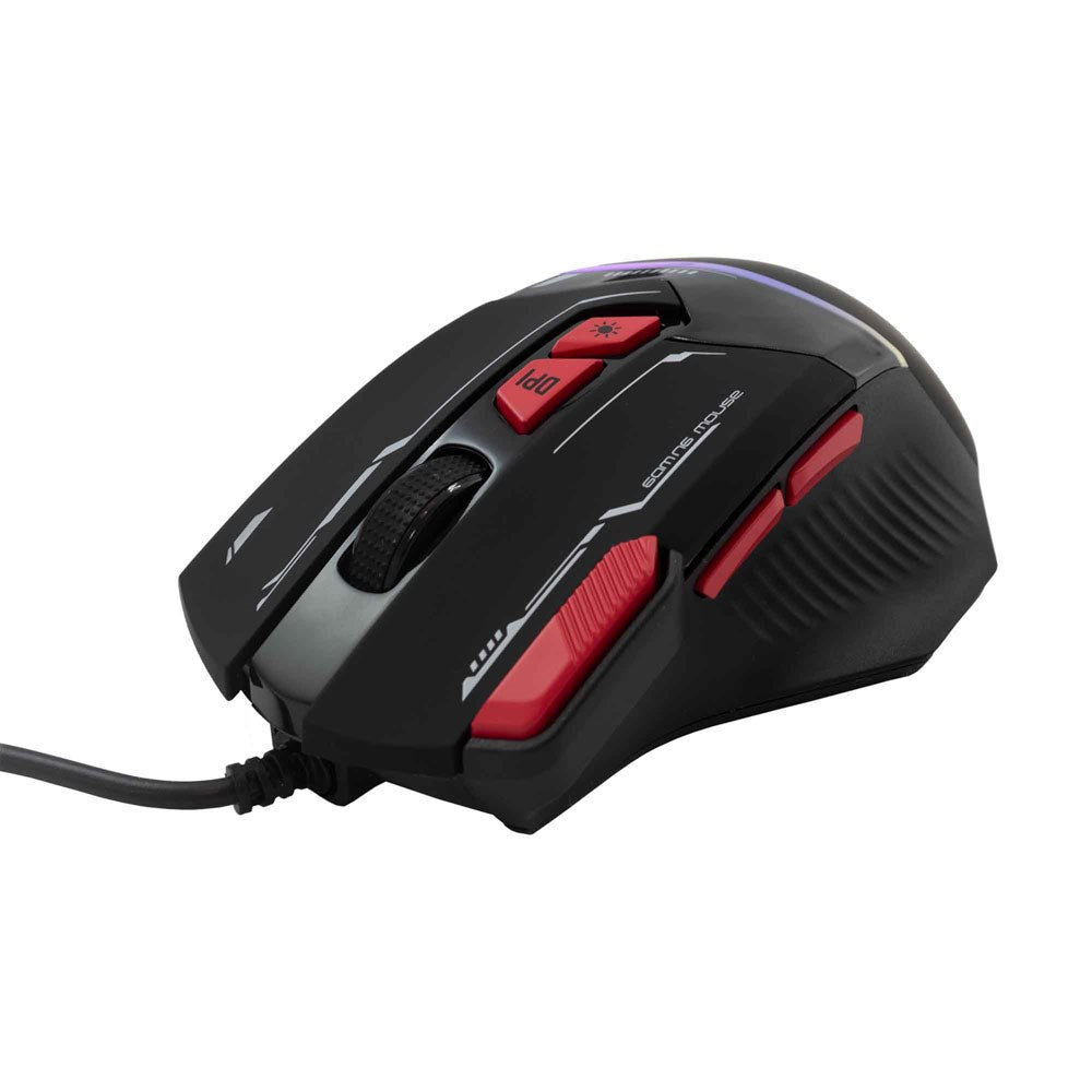 Baracuda MANTA Gaming Mus - 8D / 12800 DPI - Svart