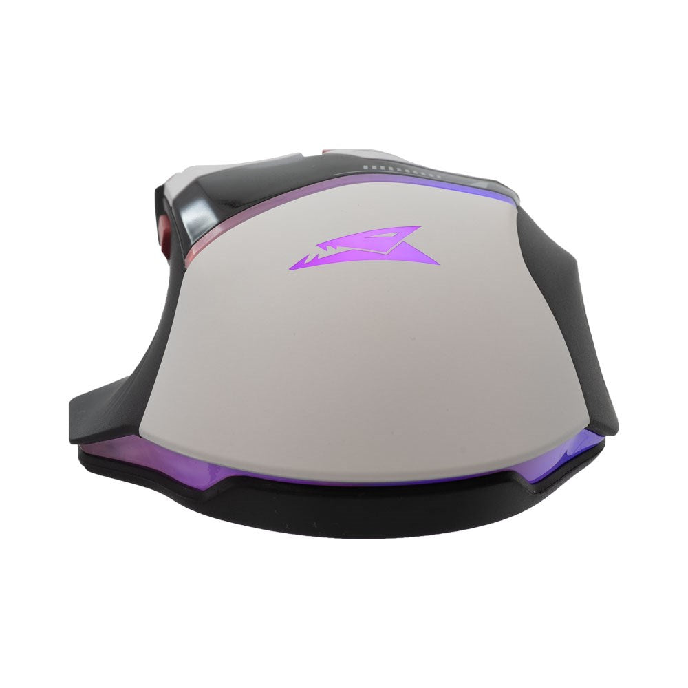 Baracuda MANTA Gaming Mus - 8D / 12800 DPI - Vit