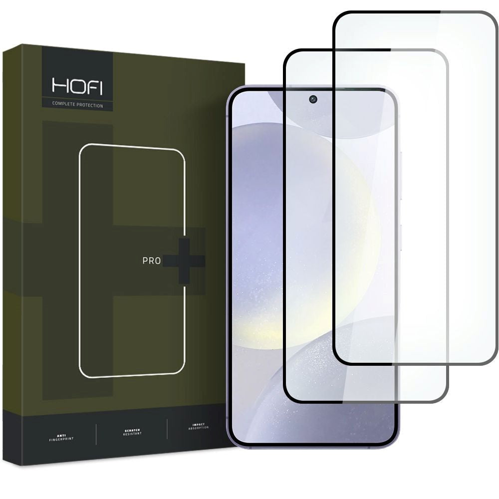 Samsung Galaxy S24 Hofi Glass Pro+ Skärmskydd - Case Friendly - 2-Pak - Svart Kant