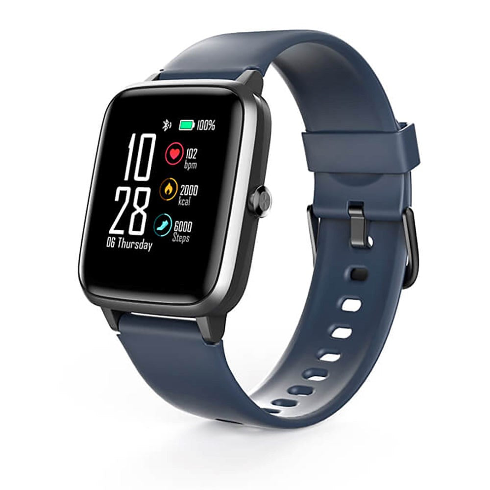 Hama Fit Watch 4900 - Fitness Smartwatch m. Pulsmätare och Pedometer - Svart / Blå