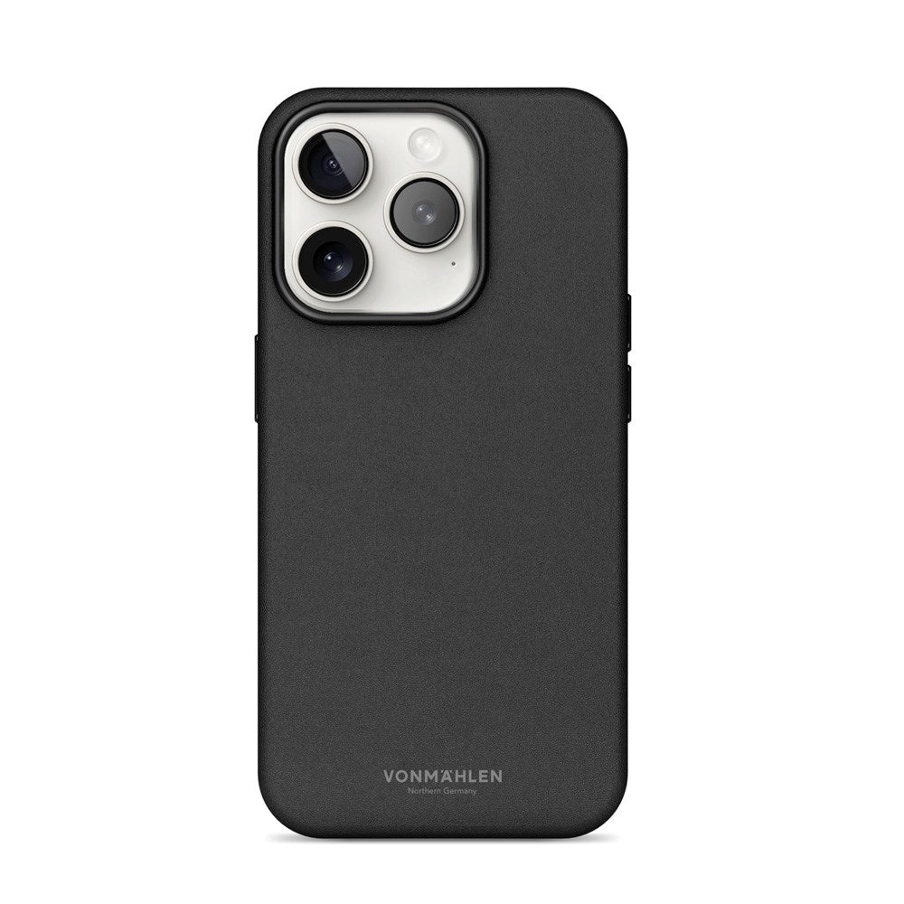 Vonmählen iPhone 16 Pro Like Leather Skal - MagSafe Kompatibel - Black