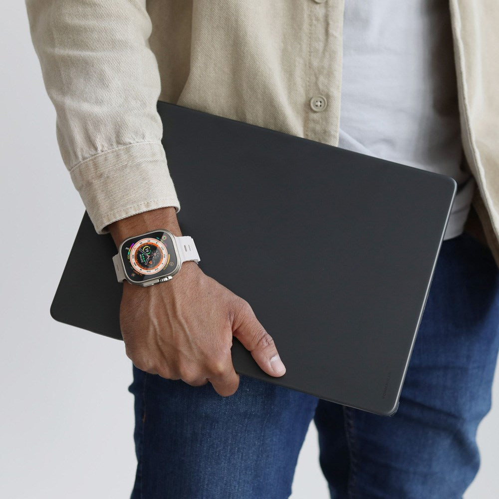 Vonmählen Transparent Skal för MacBook Air 13" M2/M3/M4 (2022-2025) - Genomskinlig/Svart